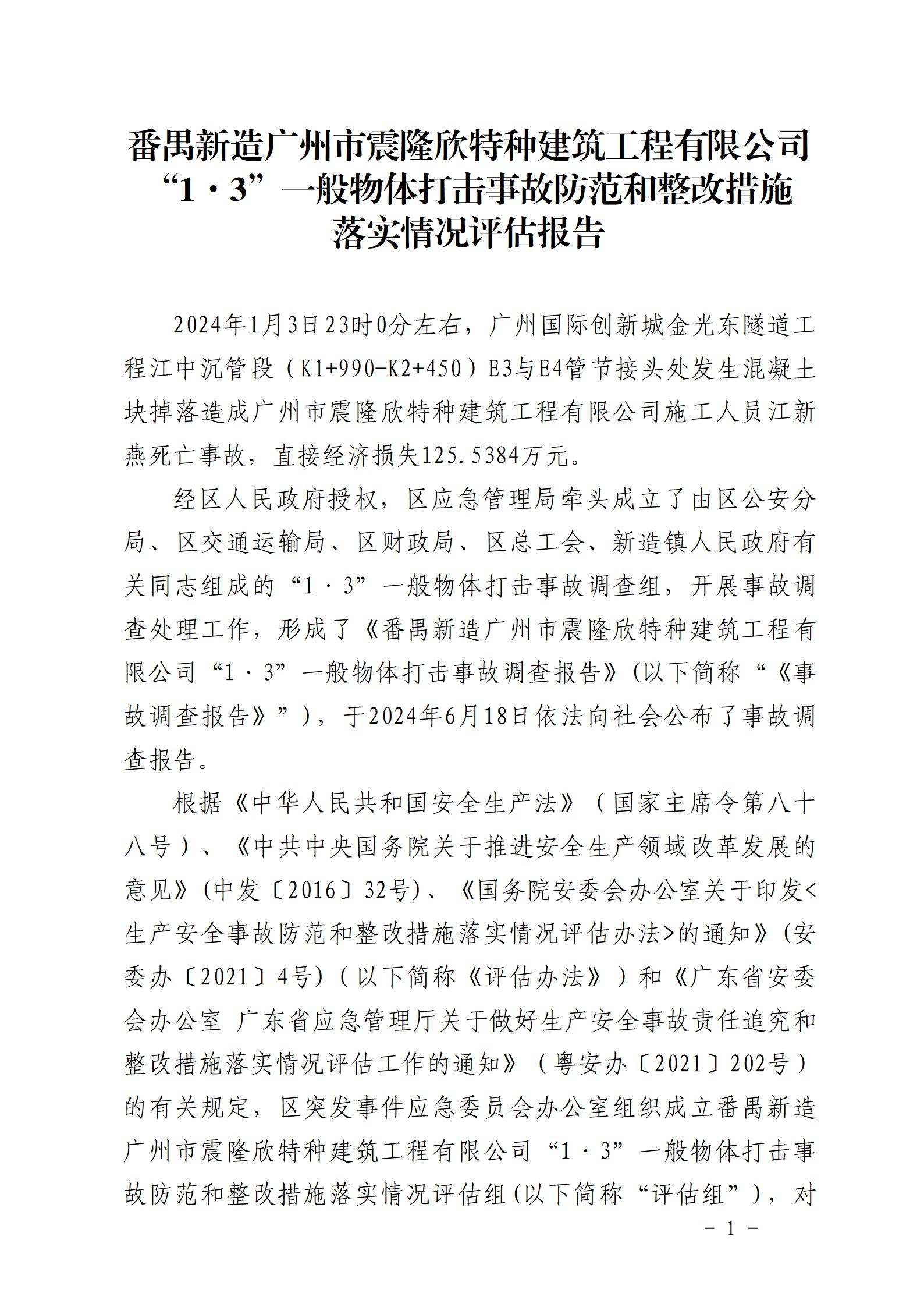 附件：番禺新造广州市震隆欣特种建筑工程有限公司“1&middot;3”一般物体打击事故防范和整改措施落实情况评估报告_01.jpg